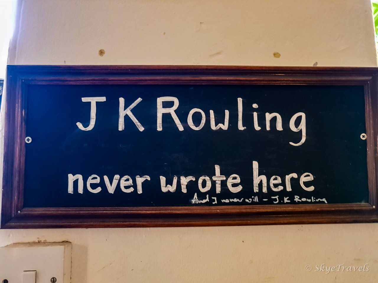 Artisan Roast Coffee JK Rowling Sign