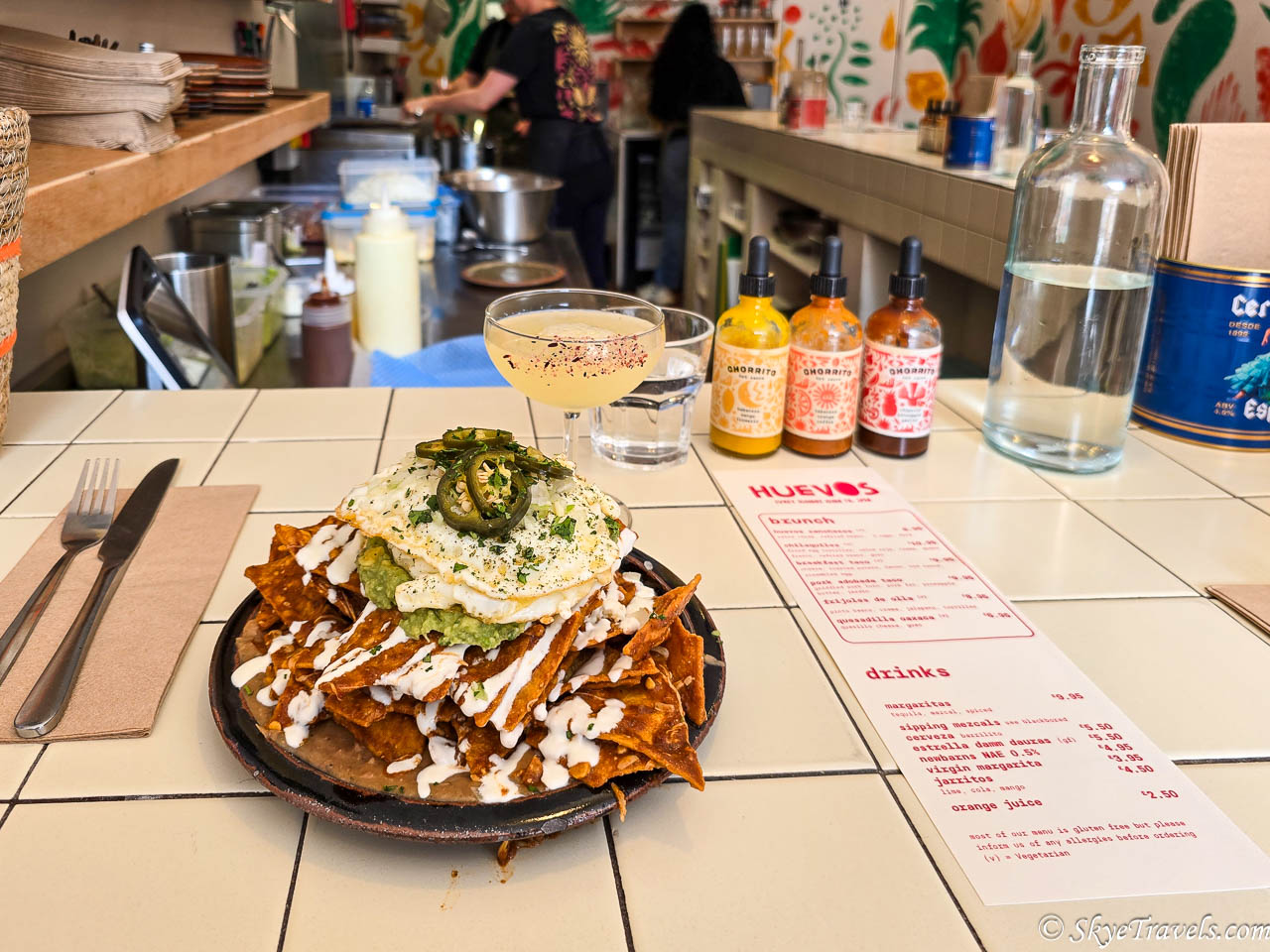 Chilaquiles at Chorrito Cantina